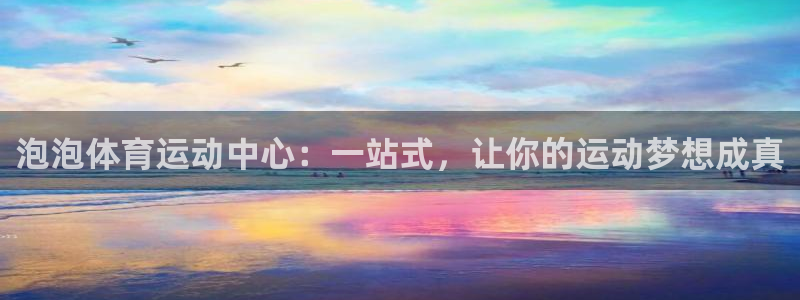 谈球吧体育：泡泡体育运动中心：一站式，让你的运动梦想成真