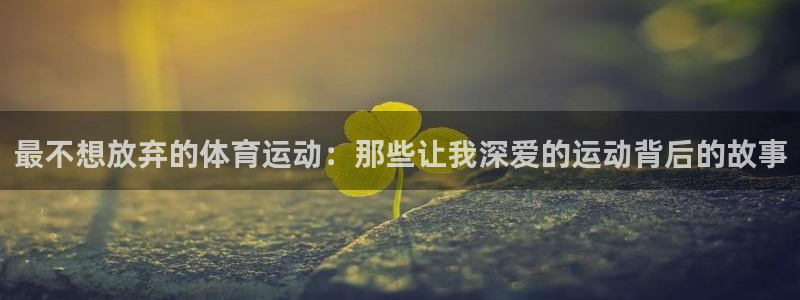 谈球吧：最不想放弃的体育运动：那些让我深爱的运动背后的故事