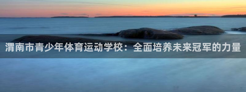 谈球吧体育：渭南市青少年体育运动学校：全面培养未来冠军的力量